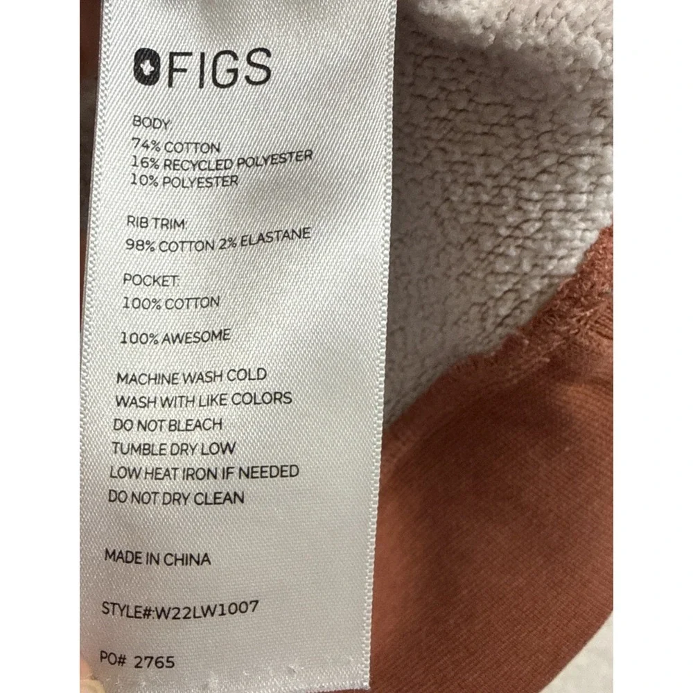 FIGS Sweatshirt Womens 2XL Crewneck PullOver Kangaroo Pocket Nurse Shift